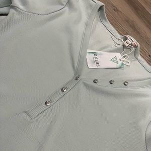 Guess long sleep top with cute rhinestone details.